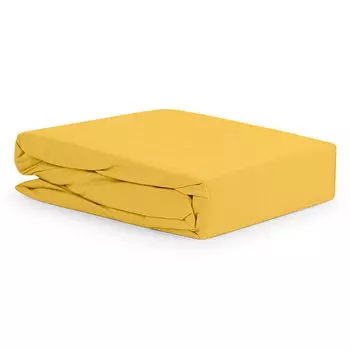 Простыня евро Tkano Essential, цвет горчичный