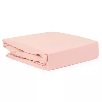 Простыня евро Tkano Essential, цвет розовый