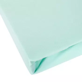 Простыня на резинке 1,5-спальная 150x200см Janine Elastic, цвет бирюзовый