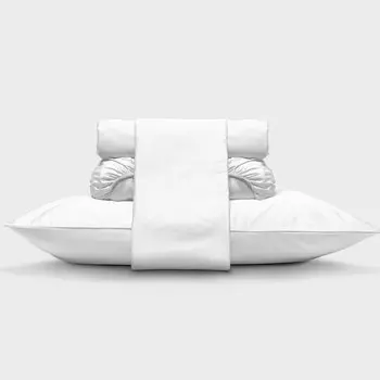 Простыня на резинке Mollen Total Look в жемчужно-белом 140x200см