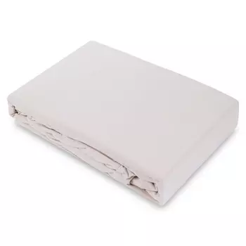 Простыня натяжная 1,5-спальная Pappel 160x220см, цвет бежевый