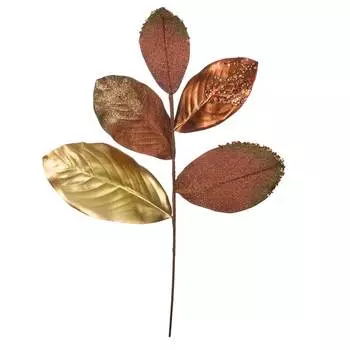 Растение искусственное Вещицы золотой металл 58см