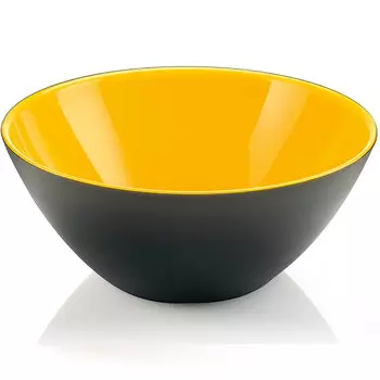 Салатница My Fusion Black 20 см желтая