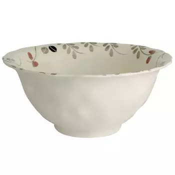 Салатник 26,5см Matceramica Листопад, кремовый