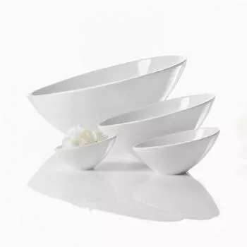 Салатник ассиметричный Asa Selection Vongole 22,5см, белый