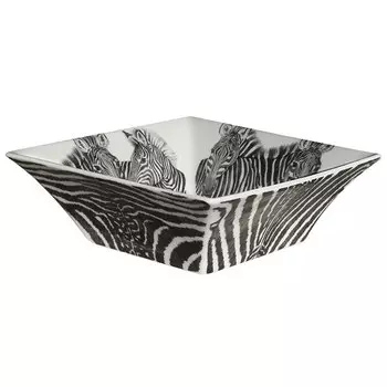Салатник квадратный Taitu Wild Spirit Zebra