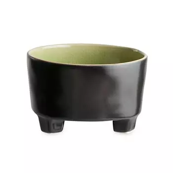 Салатник на ножках Costa Nova Riviera 14х14см, зеленый