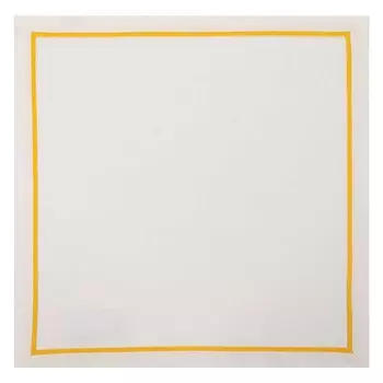 Салфетка сервировочная Amitile Коллет, желтый кант