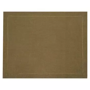 Салфетка сервировочная Amitile Легкий день лён зеленый, мережка