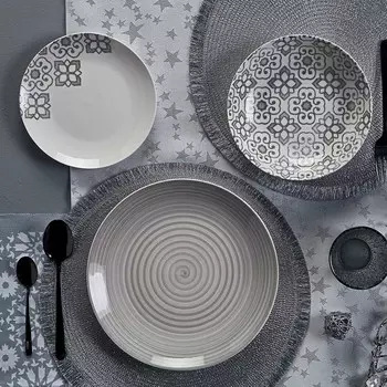 Салфетка сервировочная с бахромой Tognana Lurex, серебро