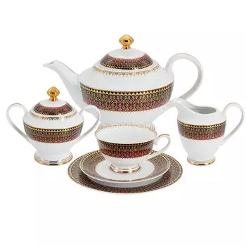 Сервиз чайный Anna Lafarg Midori Бухара, 23 предмета на 6 персон