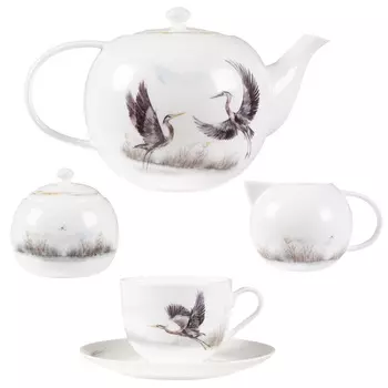 Сервиз чайный Zapel Ardea Cinerea 15 предметов на 6 персон