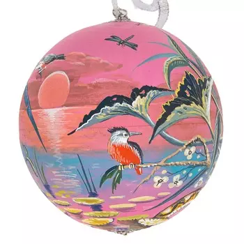 Шар Мануфактура подарков Змея розовый фон