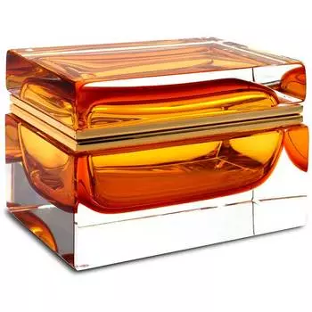 Шкатулка Alessandro Mandruzzato Rectangular amber