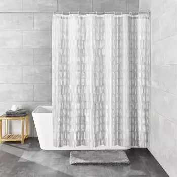 Штора для ванной комнаты Kleine Wolke Zora White