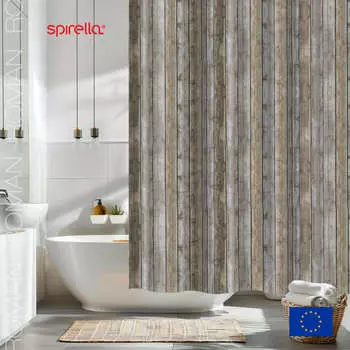 Штора для ванной комнаты Spirella Roman, цвет коричневый