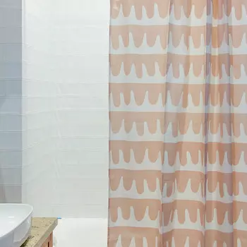 Штора для ванной Popple цвета пыльной розы Cuts&amp;Pieces 180х200