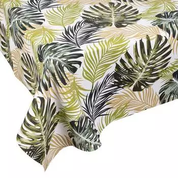 Скатерть Elpida Монстера зелёная 145х175см