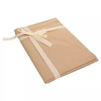 Скатерть Elpida овальная 160х210см, цвет бежевый