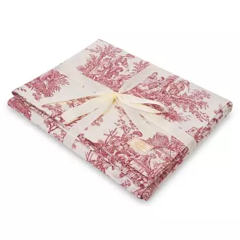 Скатерть круглая Elpida Туаль де Жуи 170см, бордо