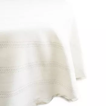 Скатерть круглая Lameirinho Traditional 170см, цвет белый