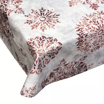 Скатерть Lameirinho круглая 170см, цвет бежевый, коричневый