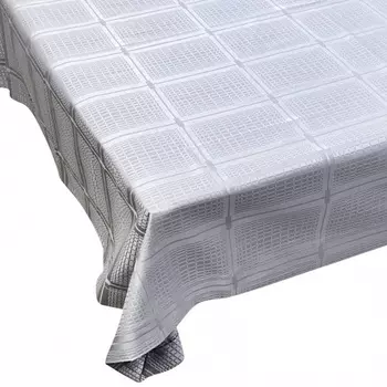 Скатерть овальная Lameirinho 160x220см, цвет серебряный
