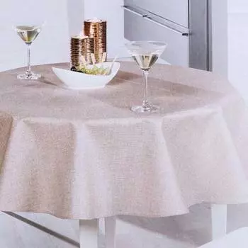 Скатерть овальная Peyer Oslo 140x190см, цвет песочный