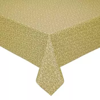 Скатерть Peyer Barock-Ranke 130x220см, цвет оливковый