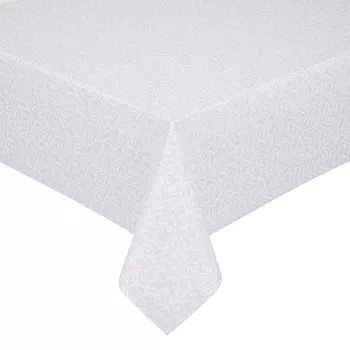 Скатерть Peyer Barock-Ranke 130x220см, цвет серебряный