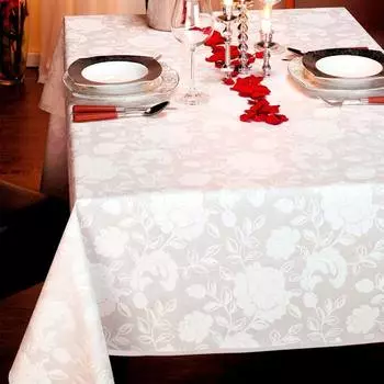 Скатерть Peyer Verona 140x190см, цвет белый