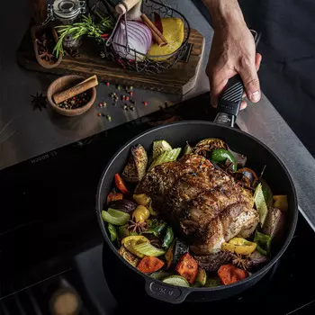 Сковорода Gastrolux индукционная высокая со съемной ручкой 26x7см