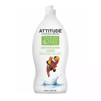 Средство для мытья посуды Attidude Зеленое яблоко и базилик, 700мл