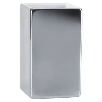 Стакан для зубных щеток Spirella Quadro, хром