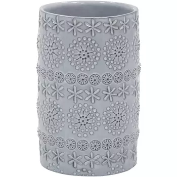 Стакан для зубных щеток Spirella Relief, серый