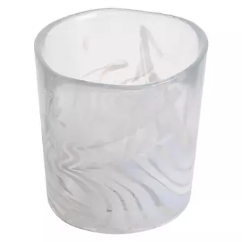 Стакан высокий Yalos Wisk Кристалл с белыми линиями