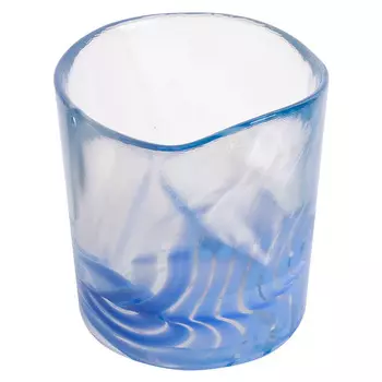 Стакан высокий Yalos Wisk Кристалл с голубыми линиями