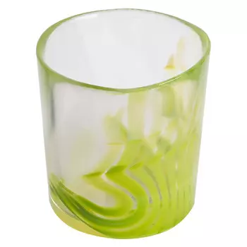 Стакан высокий Yalos Wisk кристалл с зелеными линиями