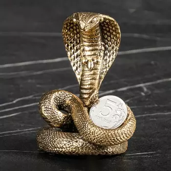 Статуэтка Город Подарков Змейка с монеткой