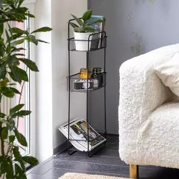 Стеллаж ЧМЗ 30,7х17,3х85,7см, черный