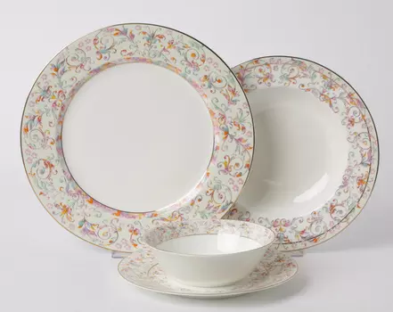 Столовый набор Top Art Studio Роял Айвори, 24 предмета