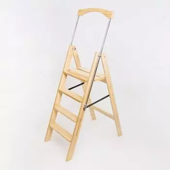 Стремянка Hoz-Block Серж 4 ступени, светлое дерево