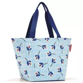 Сумка Shopper M leaves blue