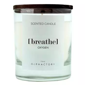 Свеча ароматическая Ambientair The Olphactory BREATHE Black Кислород 40 ч