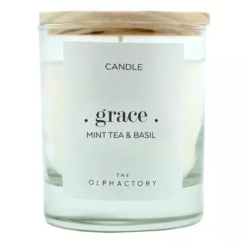 Свеча ароматическая Ambientair The Olphactory GRAСE Мята и базилик 40 ч