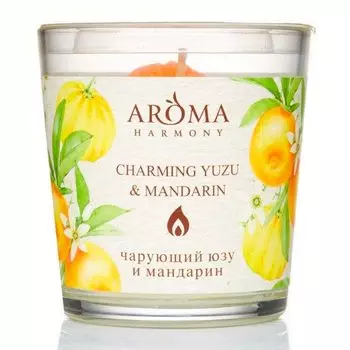 Свеча ароматическая AromaHarmony Юзу и Mандарин