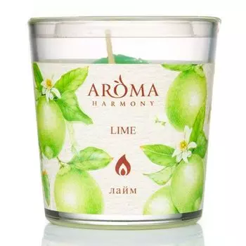 Свеча ароматическая AromaHarmony Лайм