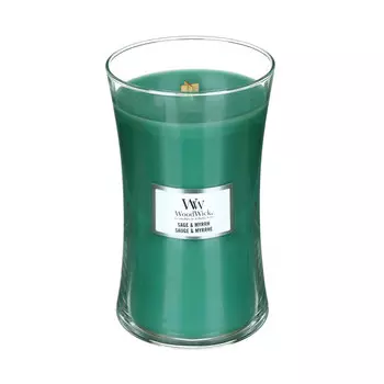 Свеча ароматическая большая Woodwick Шалфей и мирт