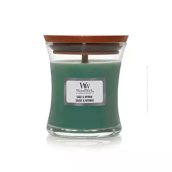 Свеча ароматическая малая Woodwick Шалфей и мирт