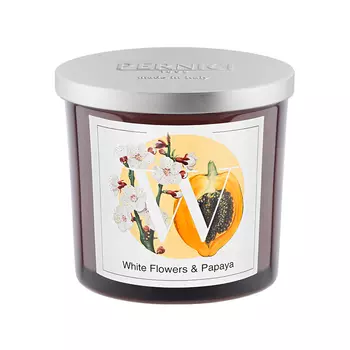 Свеча ароматическая Pernici Elementi. Белые цветы и Папайя